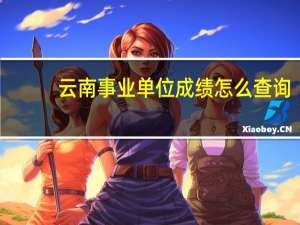 云南事业单位成绩怎么查询