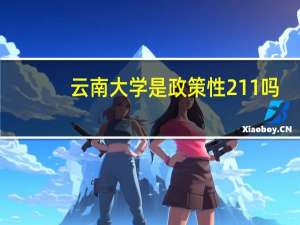 云南大学是政策性211吗