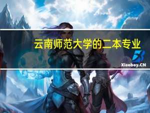 云南师范大学的二本专业
