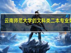 云南师范大学的文科类二本专业如何