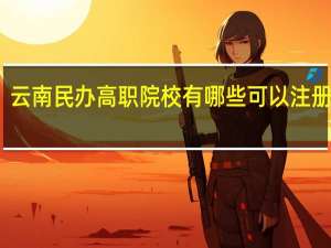 云南民办高职院校有哪些可以注册入学