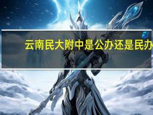 云南民大附中是公办还是民办