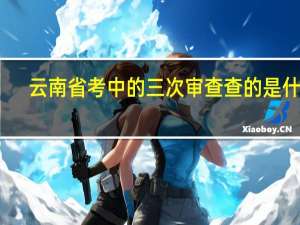 云南省考中的三次审查查的是什么