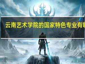 云南艺术学院的国家特色专业有哪些