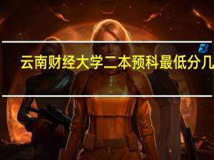 云南财经大学二本预科最低分几分