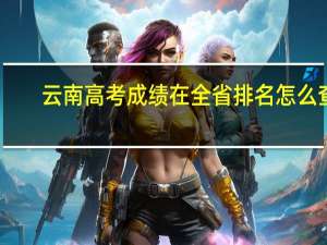云南高考成绩在全省排名怎么查