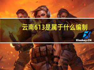 云南613是属于什么编制
