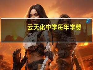 云天化中学每年学费