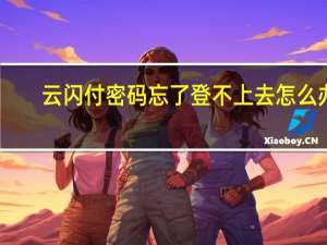 云闪付密码忘了登不上去怎么办（云闪付密码忘了怎么办）