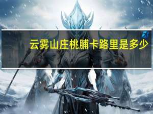 云雾山庄桃脯卡路里是多少