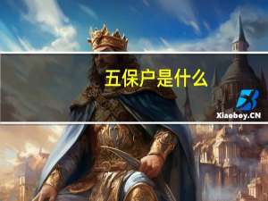 五保户是什么