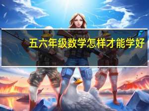 五六年级数学怎样才能学好