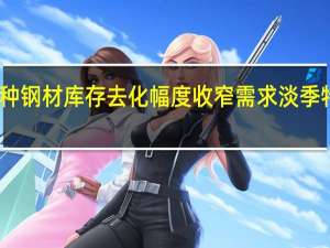 五大品种钢材库存去化幅度收窄需求淡季特征逐步体现
