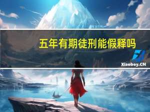 五年有期徒刑能假释吗