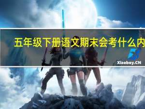 五年级下册语文期末会考什么内容