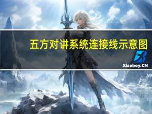 五方对讲系统连接线示意图（五方对讲）
