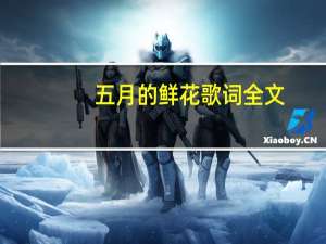 五月的鲜花歌词全文（五月的鲜花歌词）