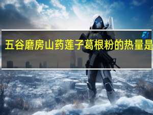 五谷磨房 山药莲子葛根粉的热量是多少