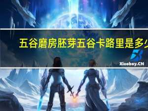 五谷磨房胚芽五谷卡路里是多少