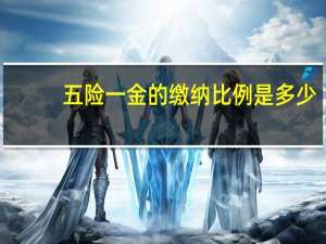 五险一金的缴纳比例是多少