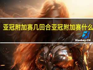 亚冠附加赛几回合 亚冠附加赛什么意思