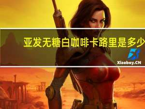 亚发 无糖白咖啡卡路里是多少
