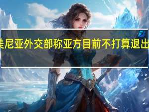 亚美尼亚外交部称亚方目前不打算退出集安组织