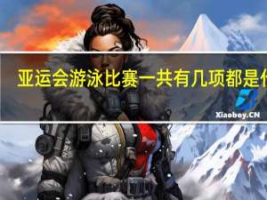 亚运会游泳比赛一共有几项都是什么