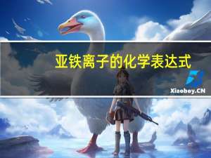亚铁离子的化学表达式。