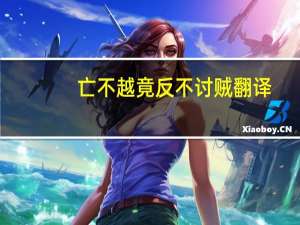 亡不越竟反不讨贼翻译