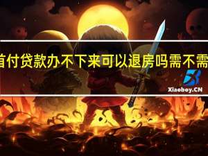 交了首付贷款办不下来可以退房吗 需不需要交违约金？