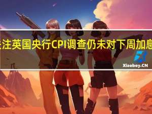 交易员关注英国央行CPI调查 仍未对下周加息做出完全定价