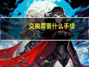 交税需要什么手续（交税）