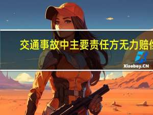交通事故中主要责任方无力赔偿