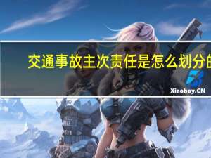 交通事故主次责任是怎么划分的