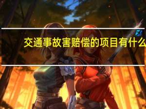 交通事故害赔偿的项目有什么