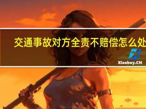 交通事故对方全责不赔偿怎么处理