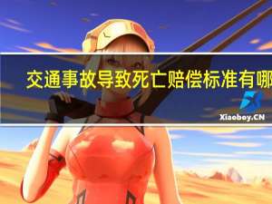交通事故导致死亡赔偿标准有哪些