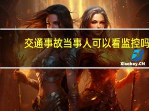 交通事故当事人可以看监控吗