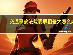 交通事故法院调解相差大怎么办
