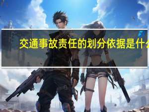 交通事故责任的划分依据是什么