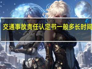 交通事故责任认定书一般多长时间出来