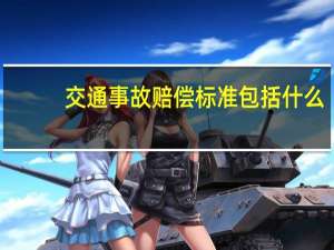 交通事故赔偿标准包括什么