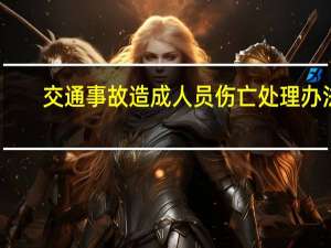 交通事故造成人员伤亡处理办法