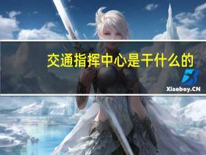 交通指挥中心是干什么的