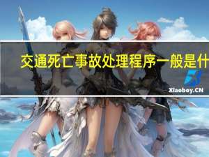 交通死亡事故处理程序一般是什么