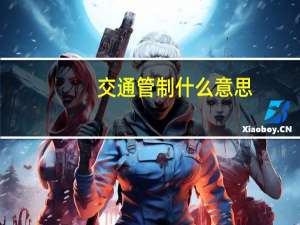 交通管制什么意思