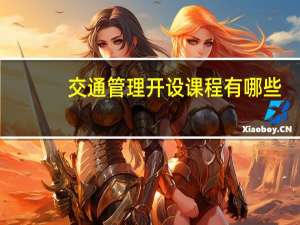 交通管理开设课程有哪些