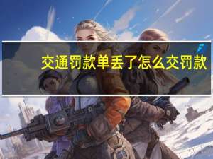 交通罚款单丢了怎么交罚款