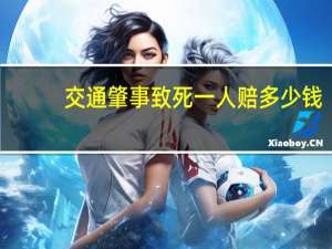 交通肇事致死一人赔多少钱